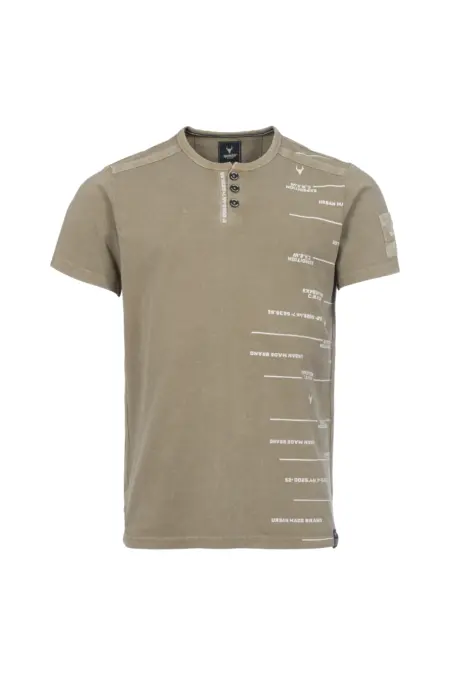 Shirt, 1/2 Arm, Henleykragen