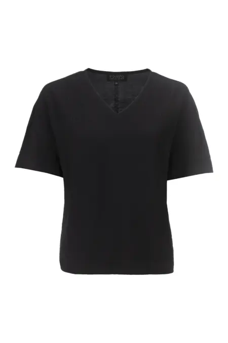 Bluse, 1/2 Arm, V-Ausschnitt