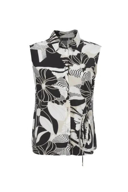 Blusentop, Hemdkragen