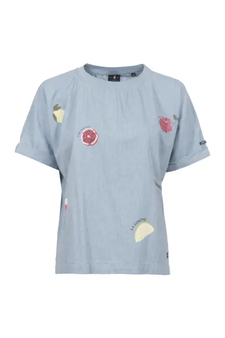 Bluse, 1/2 Arm, Rundhals