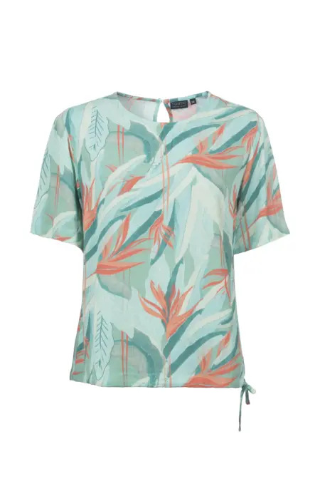 Bluse, 1/2 Arm, Rundhals