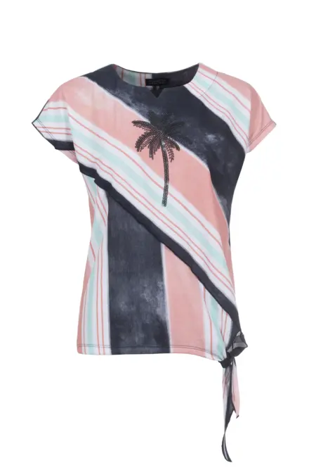 Shirt, 1/2 Arm, geschlitzter Rundhals