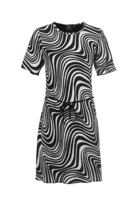 Kleid kurz, 1/2 Arm, Rundhals