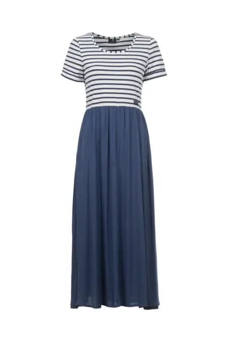 Kleid lang, 1/2 Arm, Rundhals