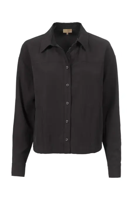 Bluse, 1/1 Arm, Hemdkragen