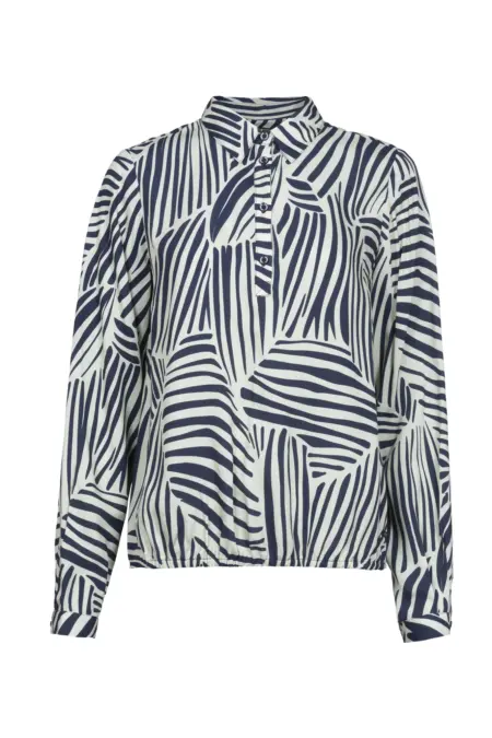 Bluse, 1/1 Arm, Hemdkragen