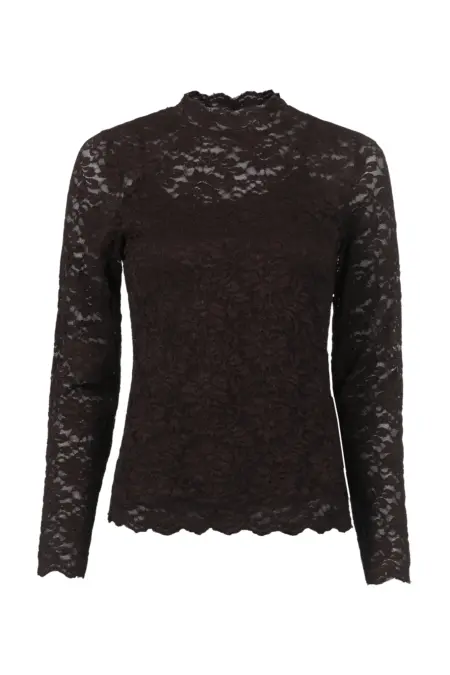 Bluse, 1/1 Arm, Spitze