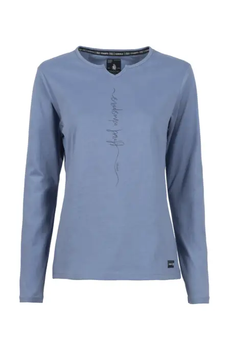 Shirt, 1/1 Arm, geschlitzter Rundhals