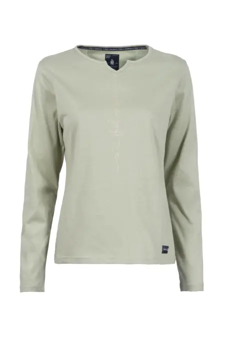 Shirt, 1/1 Arm, geschlitzter Rundhals