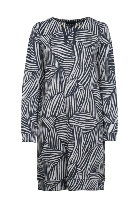 Kleid kurz, 1/1 Arm, geschlitzter Rundhals