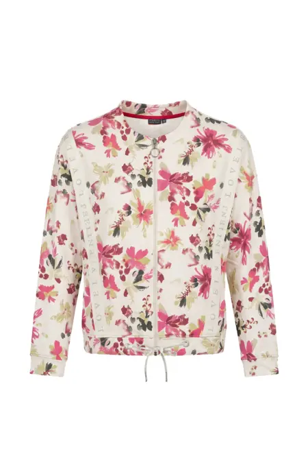 Sweatjacke, 1/1 Arm, Rundhals