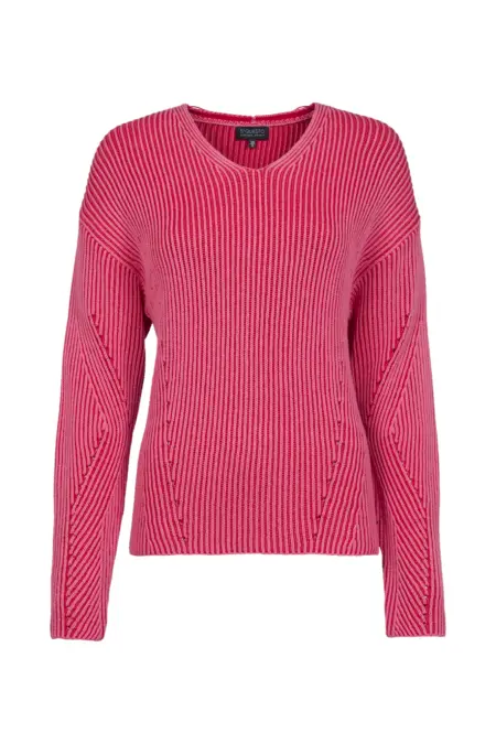 Strickpullover, 1/1 Arm, V-Ausschnitt
